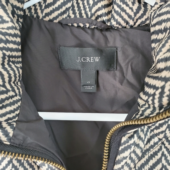 J. Crew | Chevron Stripe Down Vest - Picture 6 of 7